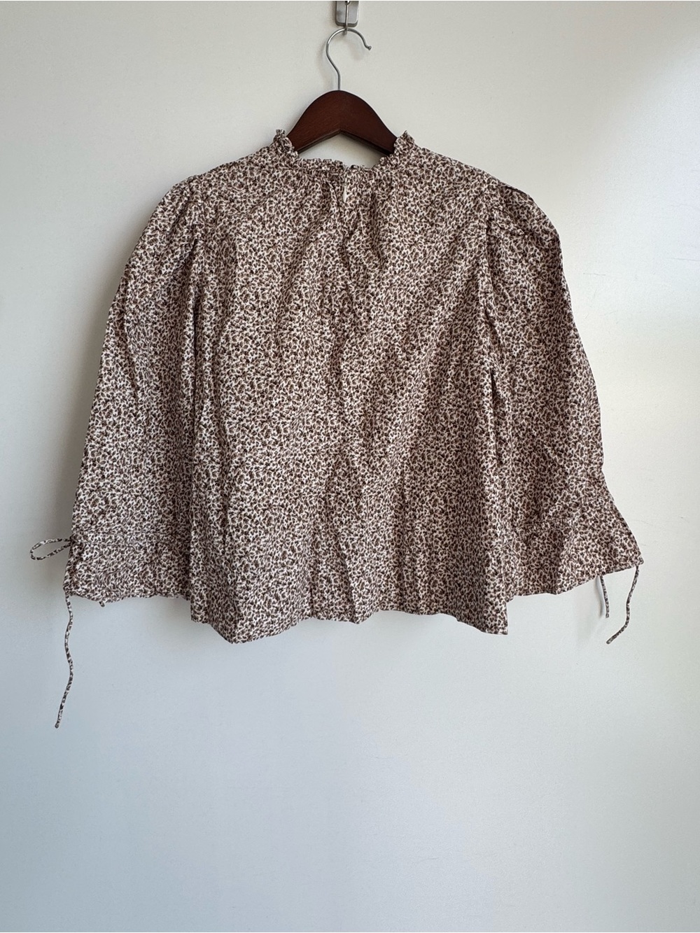 By TiMo 50's Cotton Blouse Petite Floral Brown medium cottagecore Norway lux